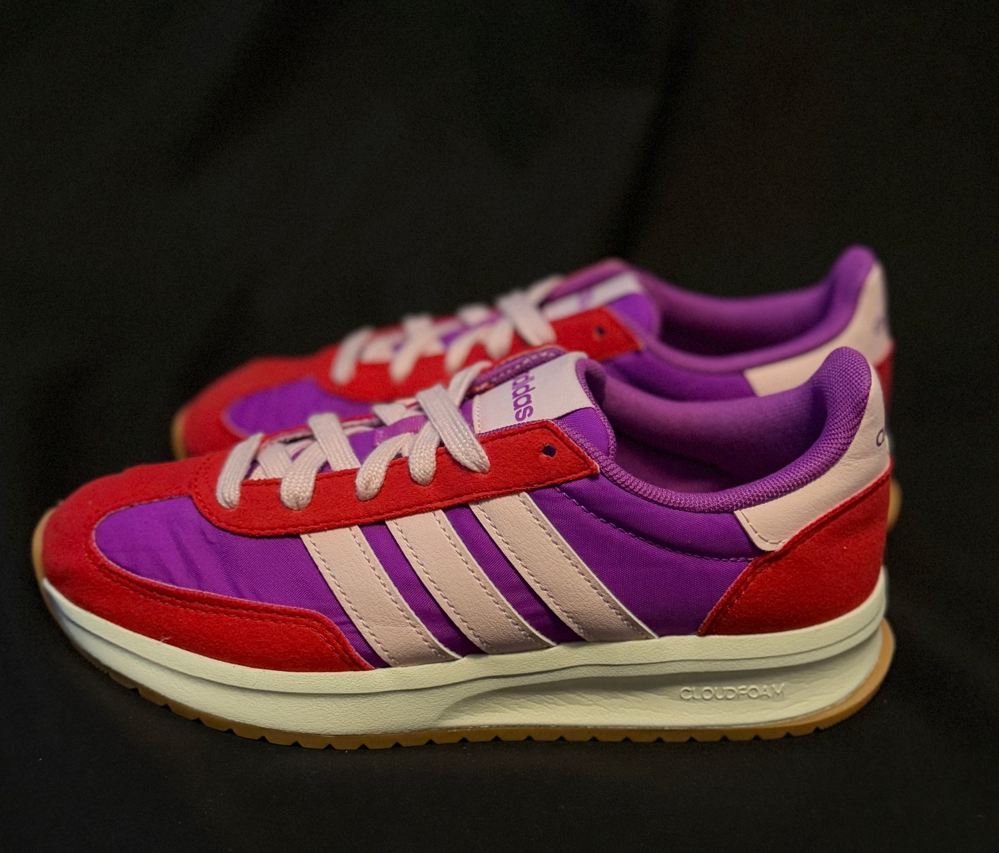 adidas run 70s 2.0 sneaker Kids Size 4.5 Purple Burst Pre-owned - Sole Essentials