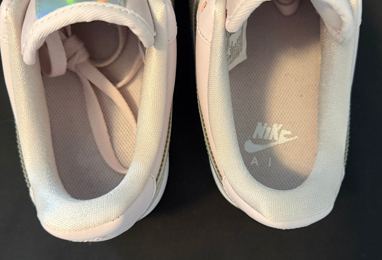Women’s Nike AF1 Pink Iridescent CJ1646-600 Pre-owned Size 8.5 Pre-owned - Sole Essentials