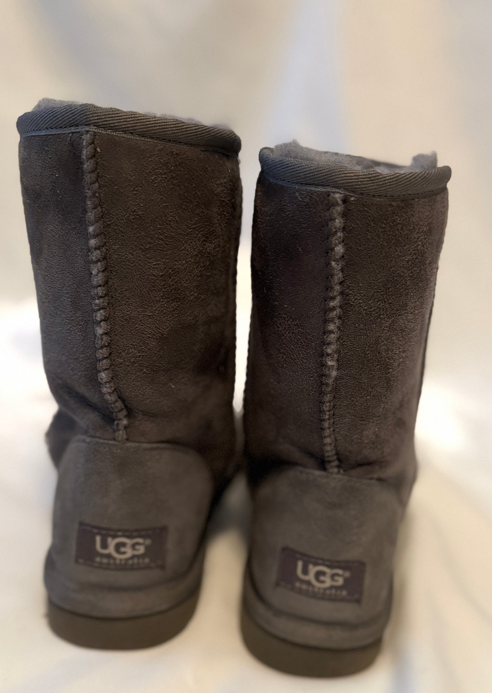 Uggs Classic Short Boots Gray Women’s Size 7 Pre-owned - Sole Essentials