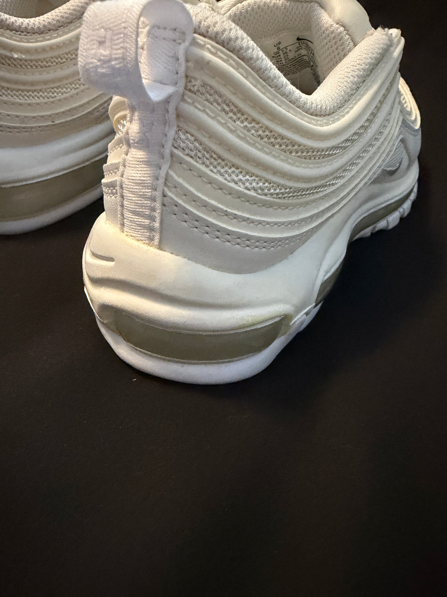 Nike Air Max 97 Triple White DH8016-100 Women’s Size 6 Pre-owned Clean Condition - Sole Essentials