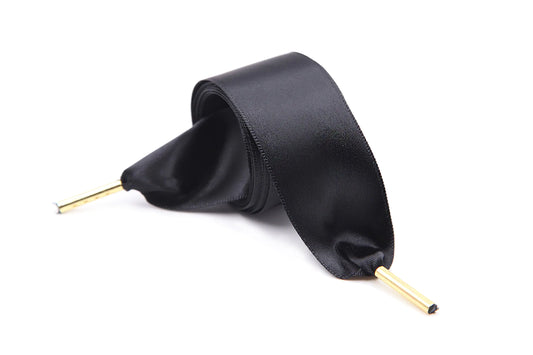 Style Loft Collection SatinWide Ribbon Shoelaces - Flat Fashion Strings - Sole Essentials