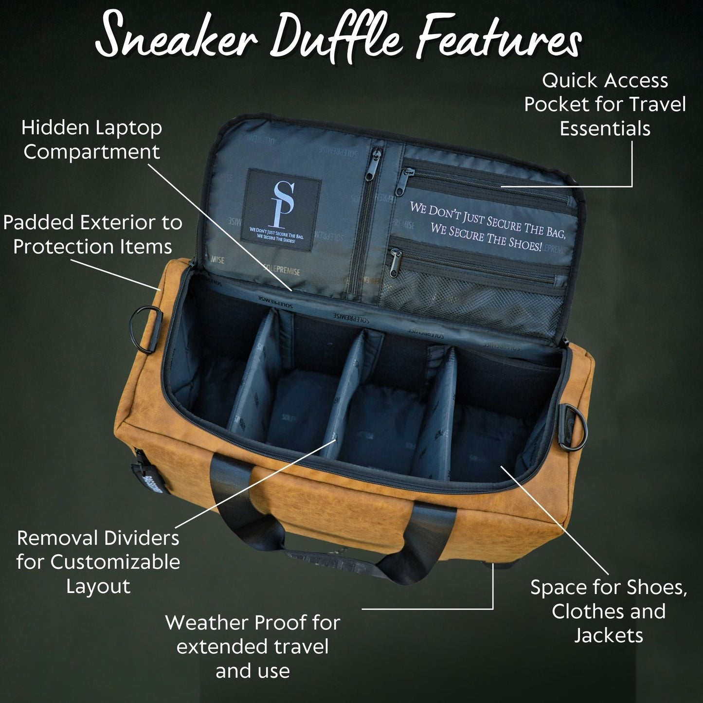 Brown Leather Sneaker Duffle - Sole Essentials