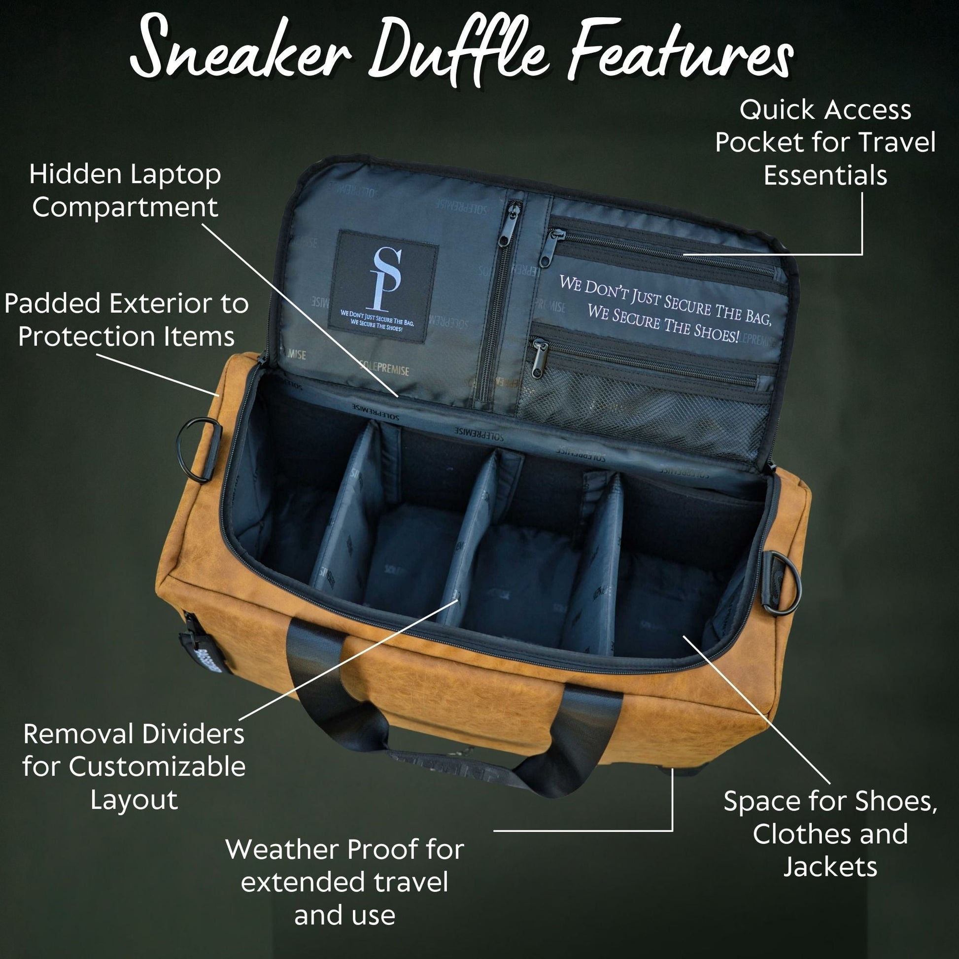 Brown Leather Sneaker Duffle - Sole Essentials