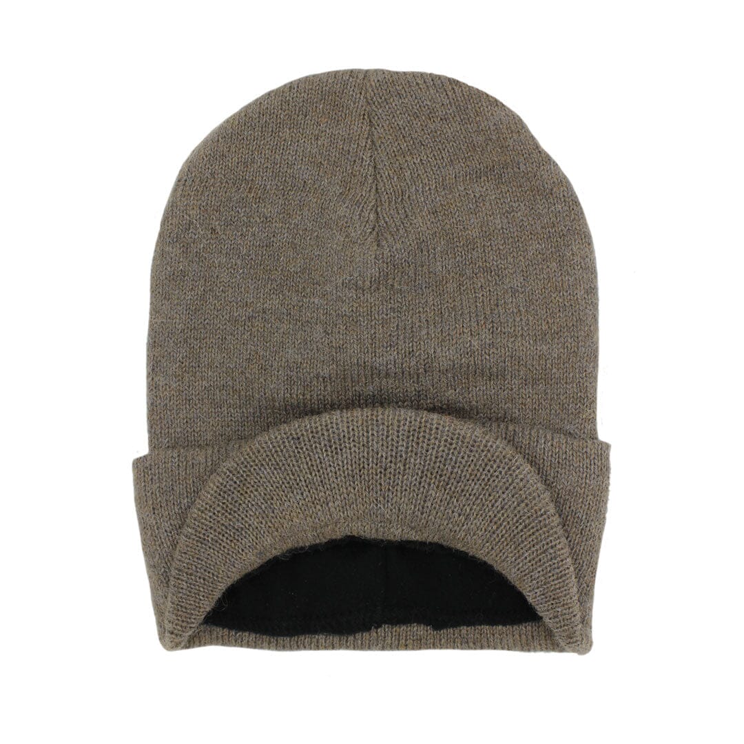 Brimmed Alpaca Knit Radar Mash Hat - Sole Essentials