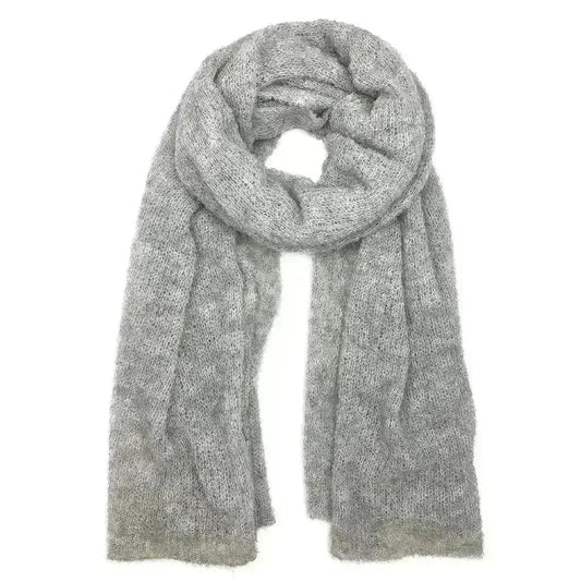 Gray Ultra Plush Alpaca Scarf - Sole Essentials