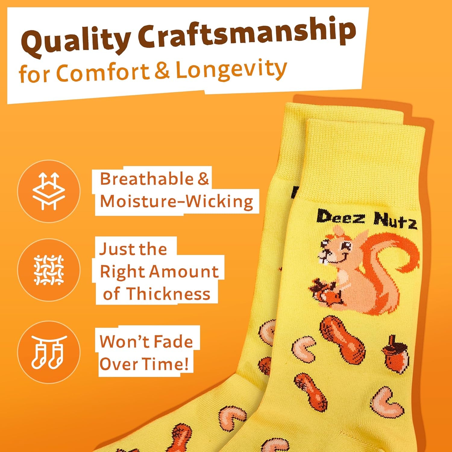 Funny Socks - Fun Novelty Socks for Men & Women - Unique Groomsmen Gifts - Sole Essentials