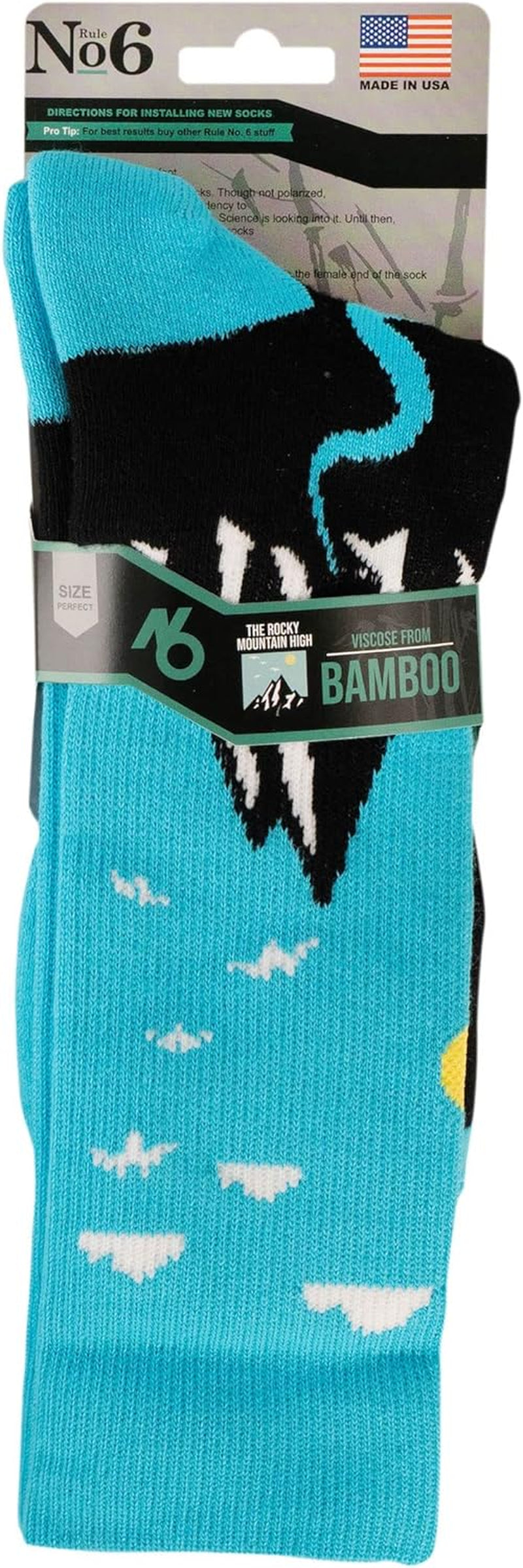 Rule No.6 Bamboo Crew Socks for Women and Men, Compression Socks, Comfy Womens - Sole Essentials