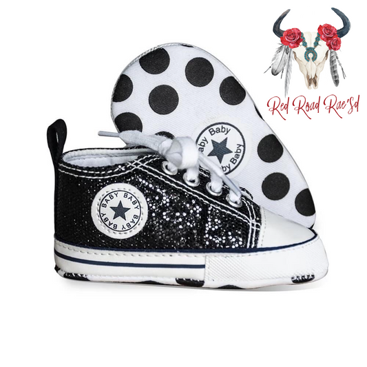 Star Glitter Baby Sneakers - Sole Essentials