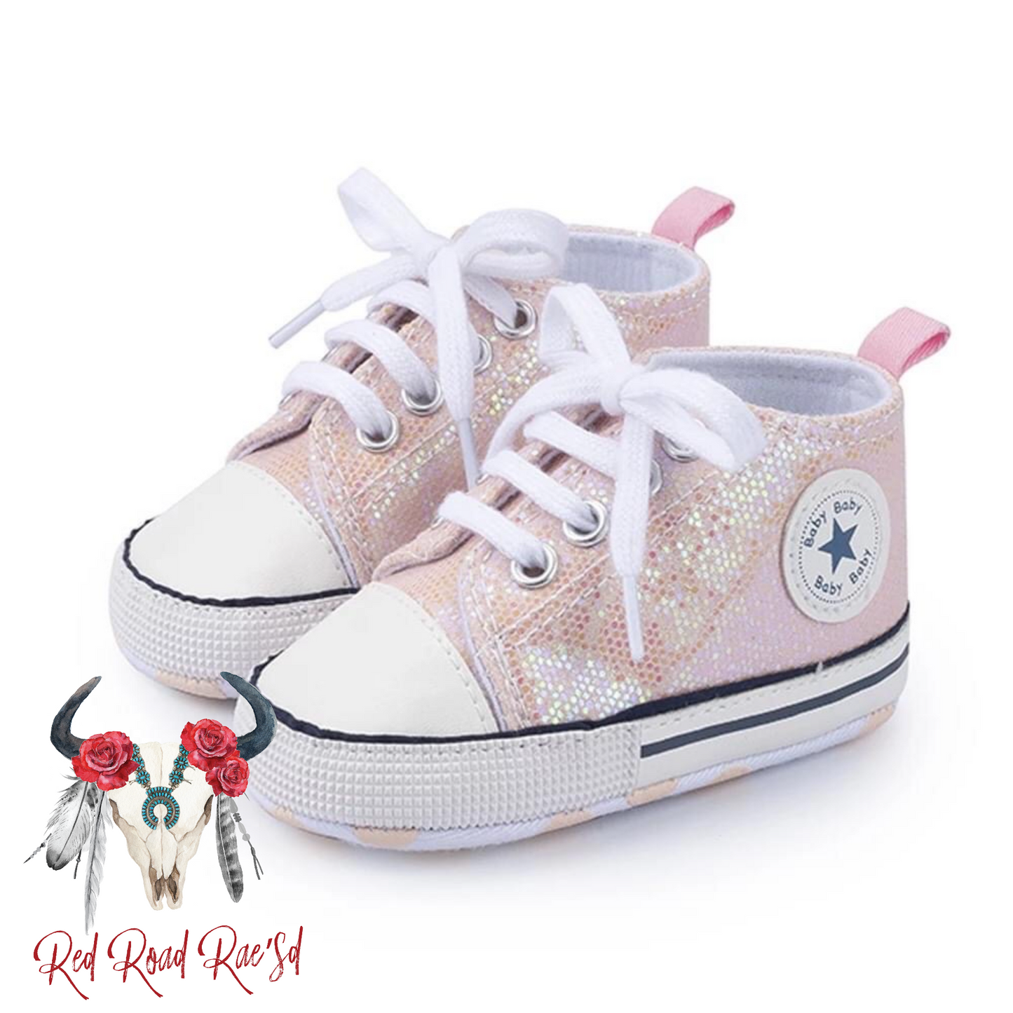 Star Glitter Baby Sneakers - Sole Essentials
