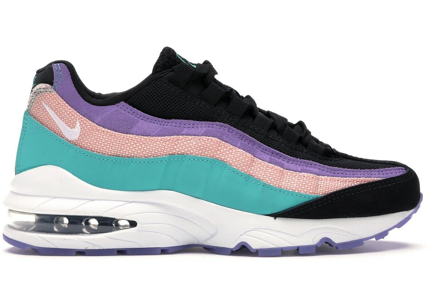Nike Air Max 95 GS “Have A Nike Day” Black Teal Purple Pink Size 7Y/Women's 8.5 CI5645-001 - Sole Essentials