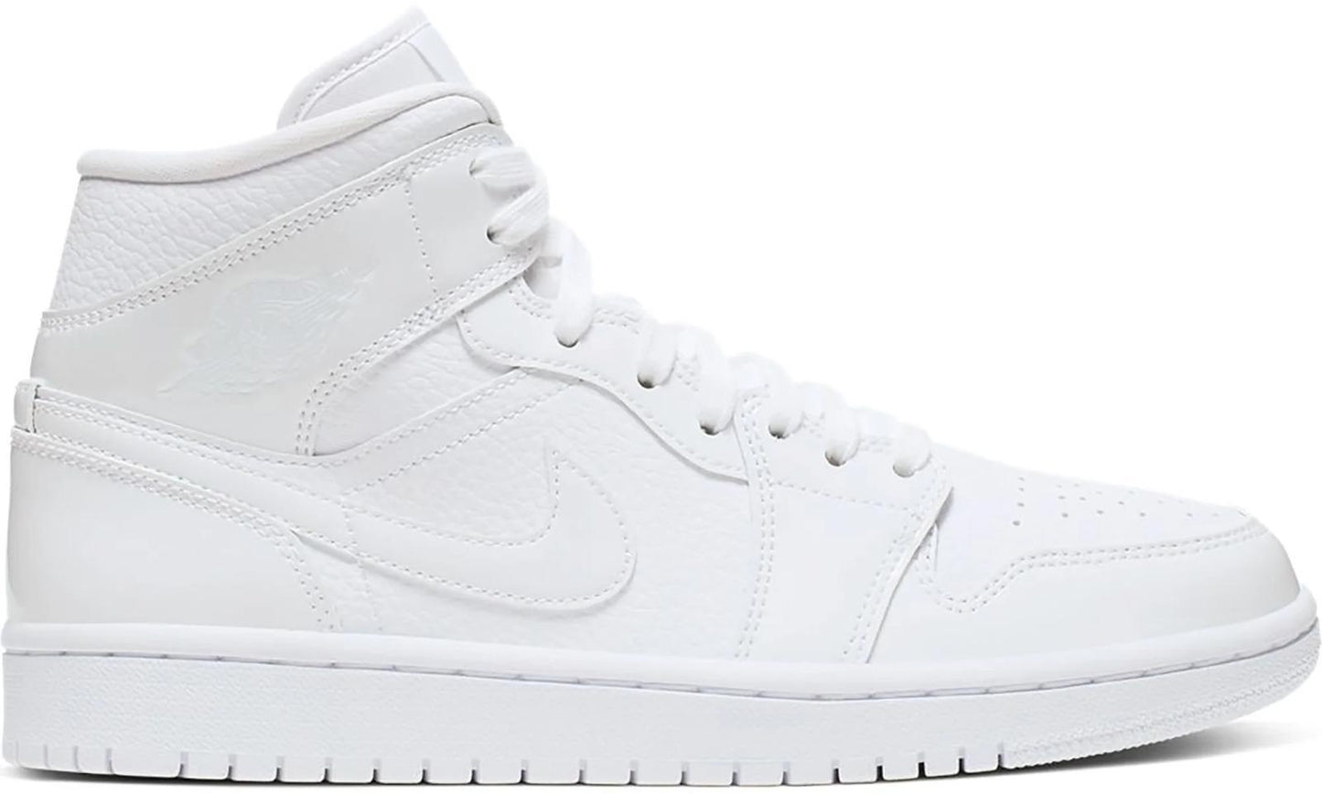Nike Air Jordan 1 Mid “Triple White” (BQ6472-100) Women’s Size 8.5 - Sole Essentials