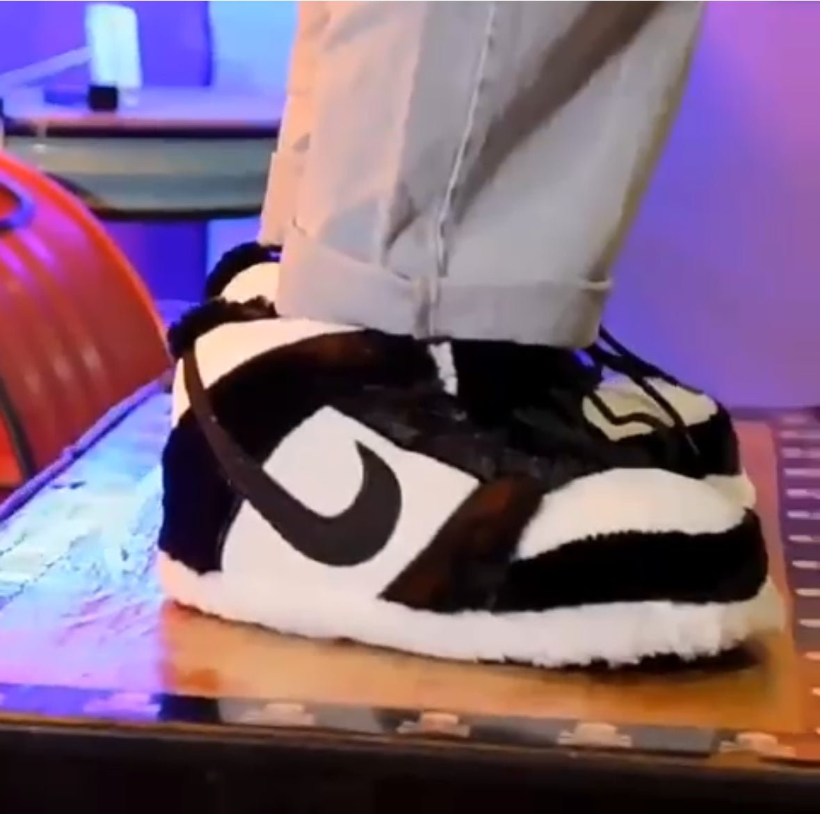 Sneaker Slippers Black and white panda Jordan 1 unisex for adults&kids - Sole Essentials