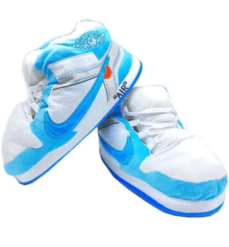 Sneaker Slippers Off-White OG blue  Jordan 1  unisex for adults&kids - Sole Essentials