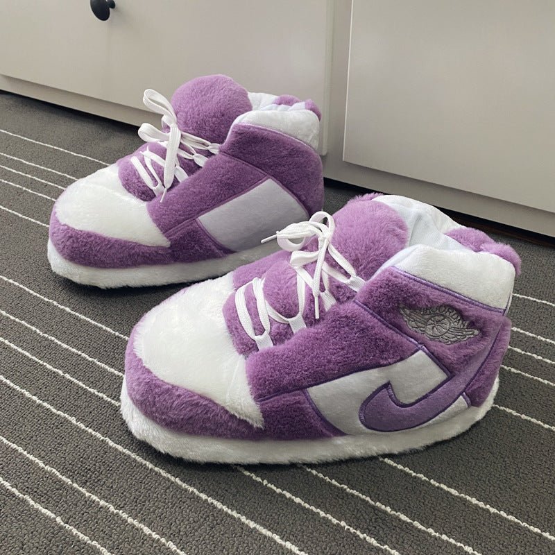Sneaker Slippers Purple  jordan 1 unisex for adults&kids - Sole Essentials